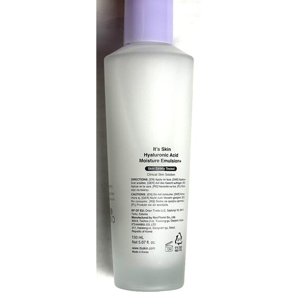 It's Skin Hyaluronic Acid Moisture Emulsion+ Hydrate 150 ml 5 fl oz EXP 10/26 - Picture 10 of 14